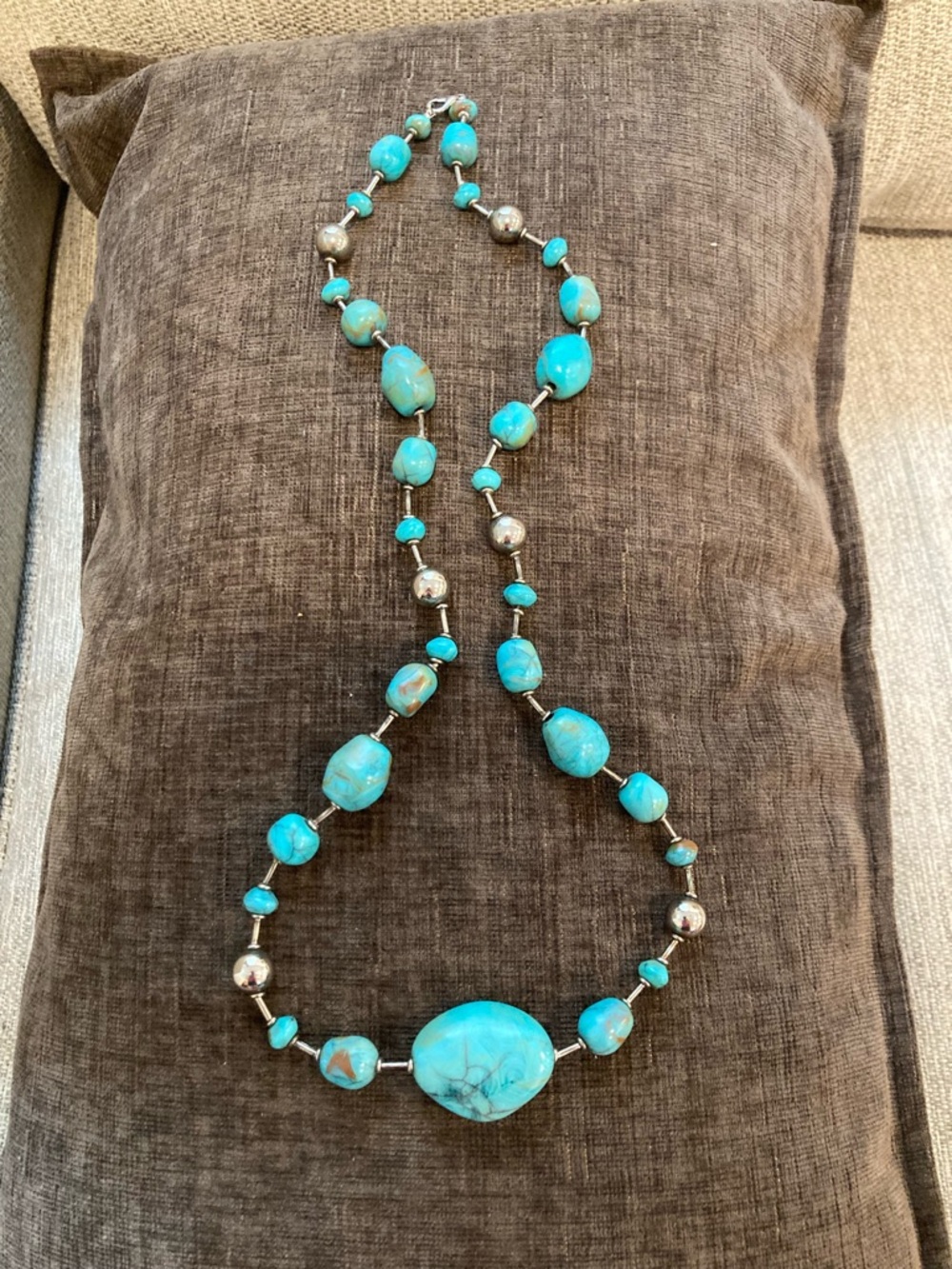 Silver and Turquoise Necklace
